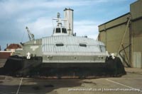 BH7 being moved to The Hovercraft Museum